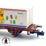 ♻️ Minitrix 13866 Vagon Portacontenedores Haribo DB Ep V escala N 1:160