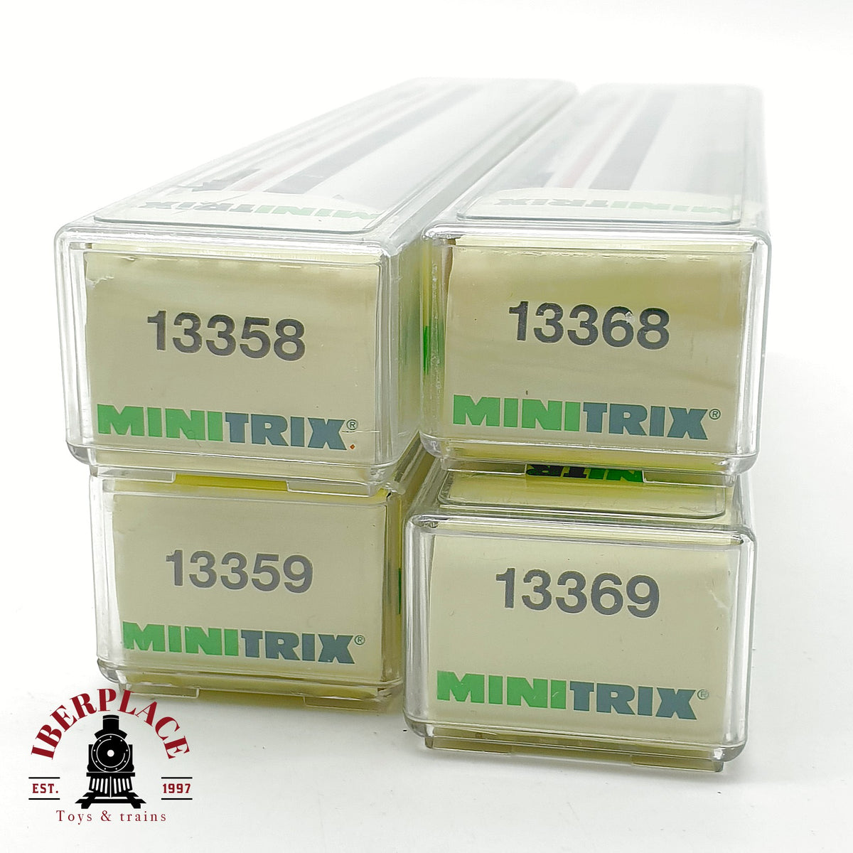 ♻️ Minitrix 13358 13359 13368 13369 Set 4x vagones ICE BordRestaurant DB Ep V N 1:160