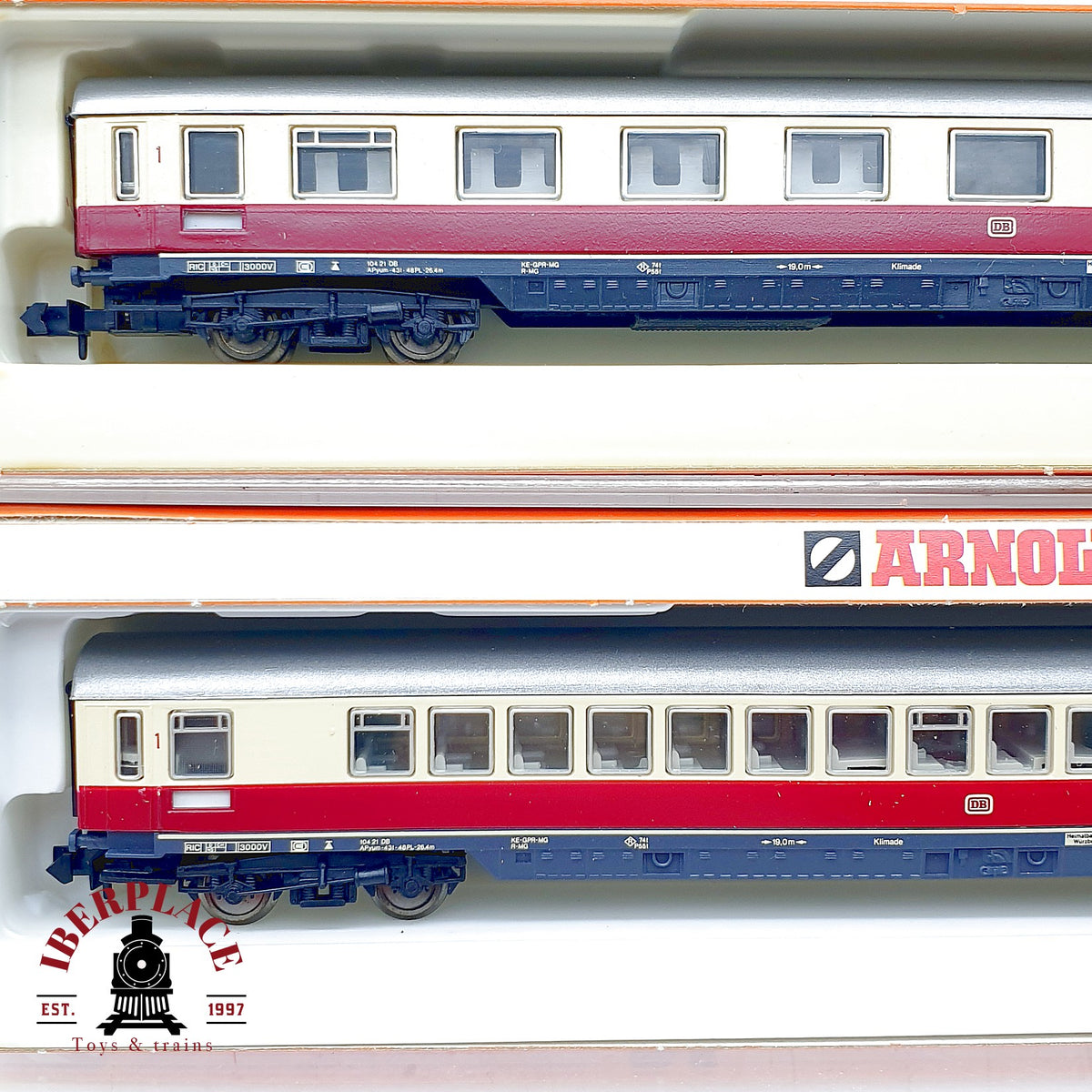 ♻️ Arnold 3280 3810 Set 2x vagones TEE InterCity 1a clase DB Ep IV escala N 1:160