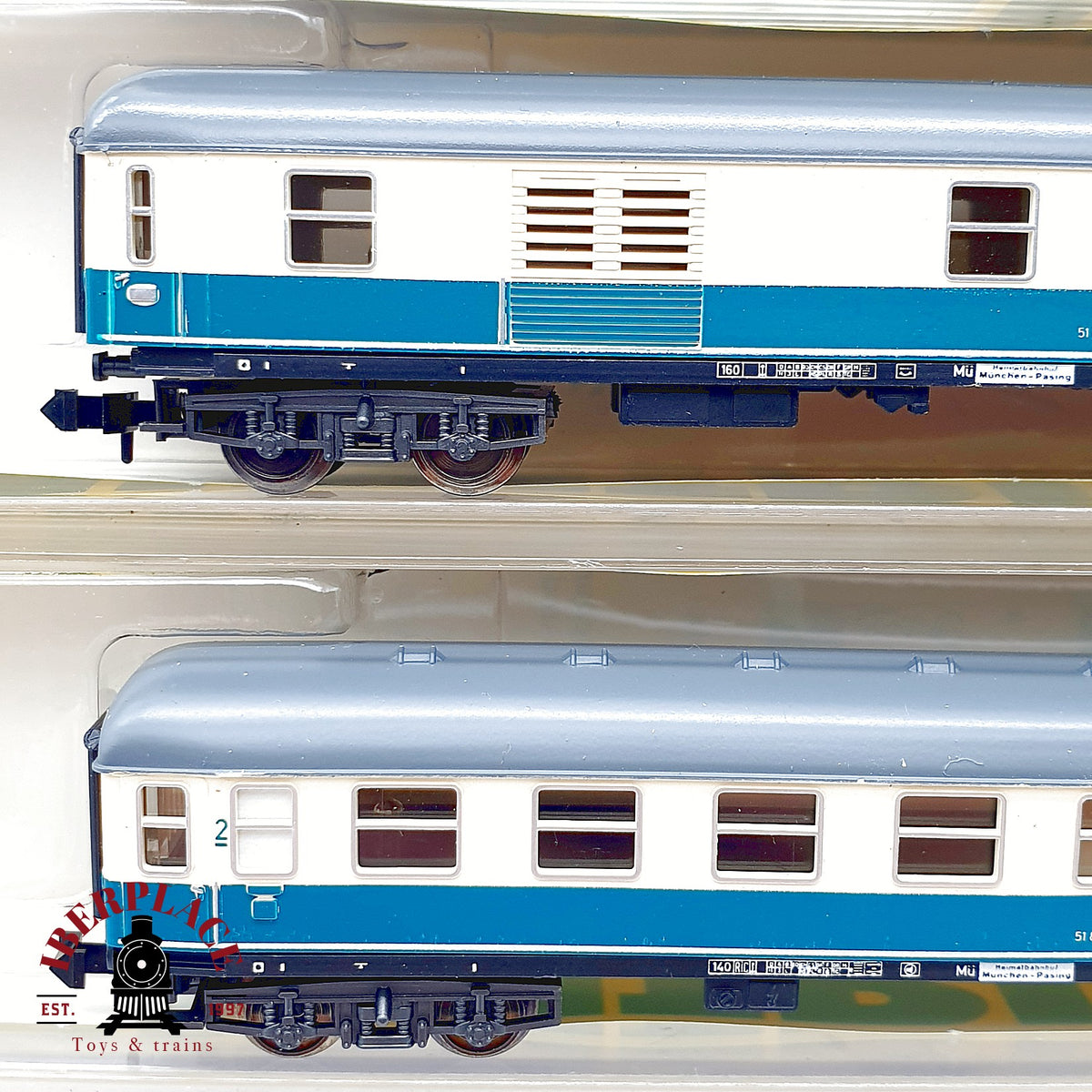 ♻️ Minitrix  13074 13075 13076 Set 3x vagones expreso DB Ep IV N 1:160
