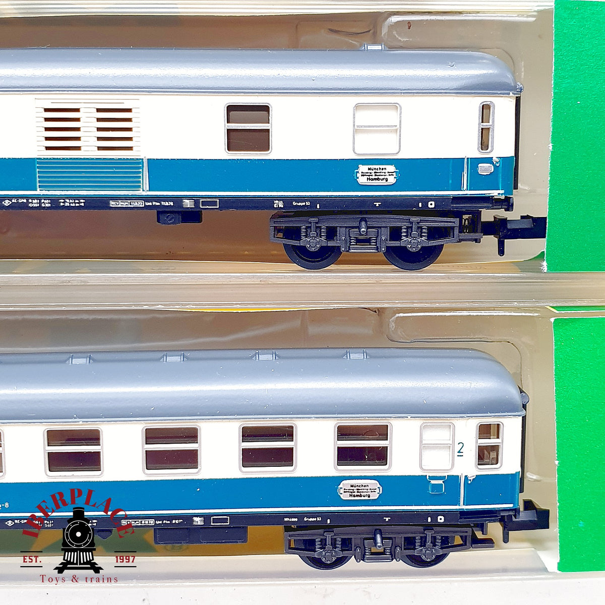 ♻️ Minitrix  13074 13075 13076 Set 3x vagones expreso DB Ep IV N 1:160