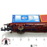 ♻️ Minitrix 13824 vagon Portacontenedores Scholler Haeberlein DB Ep V escala N 1:160