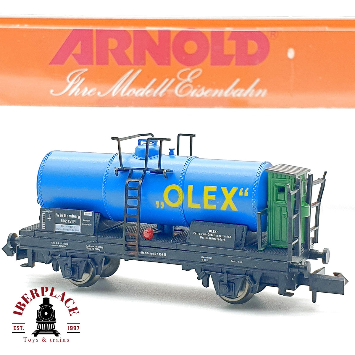 ♻️ Arnold 4524 Vagon Cisterna OLEX con Garita K.W.St.E. Ep I  escala N 1:160