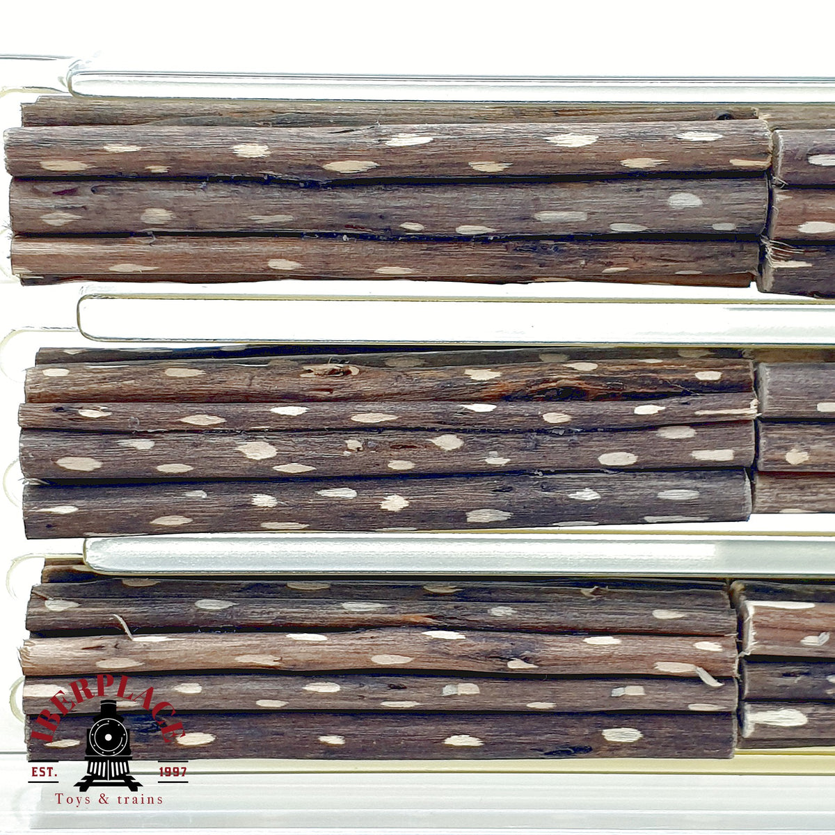 ♻️ Minitrix 13459 Set 3 vagones teleros carga troncos madera DB Ep IV escala N 1:160