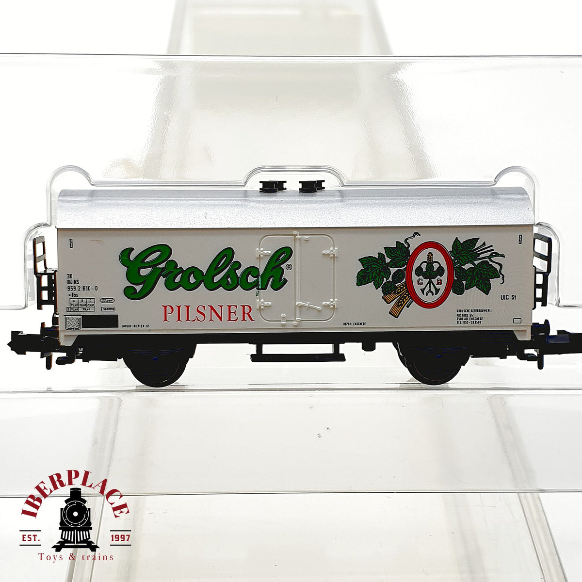 ♻️ Minitrix 11053 Set 3x vagones cerveza Grolsch Stender NS Ep IV escala N 1:160