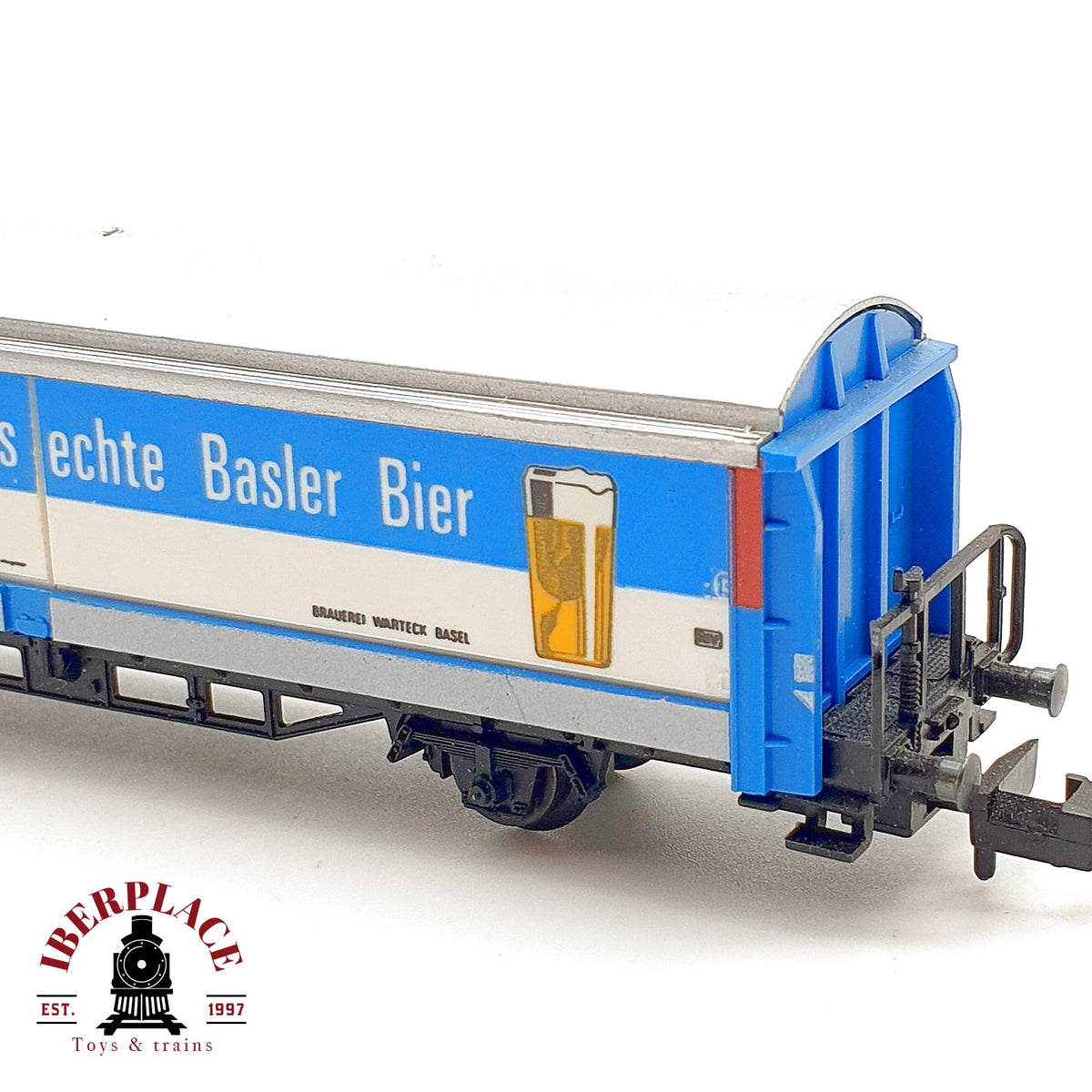 ♻️  Fleischmann 8337 Vagon Cervezero Warteck Basler Bier SBB Ep IV escala N 1:160