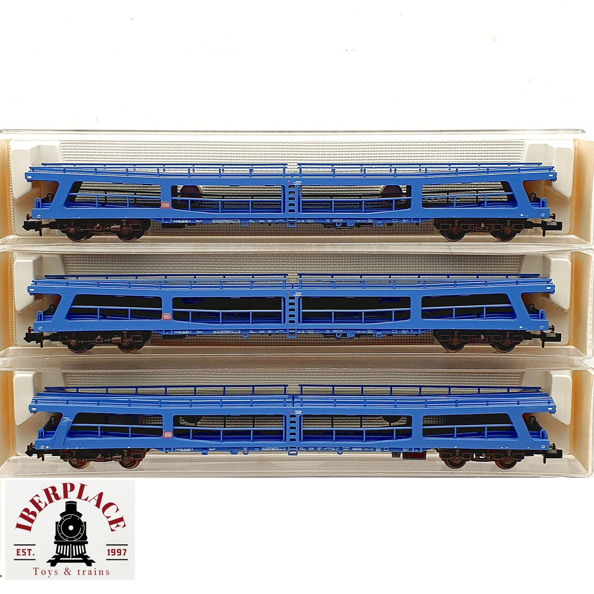 ♻️ Fleischmann 3x 8290K vagones portaautomoviles dobles DB Ep IV escala N 1:160