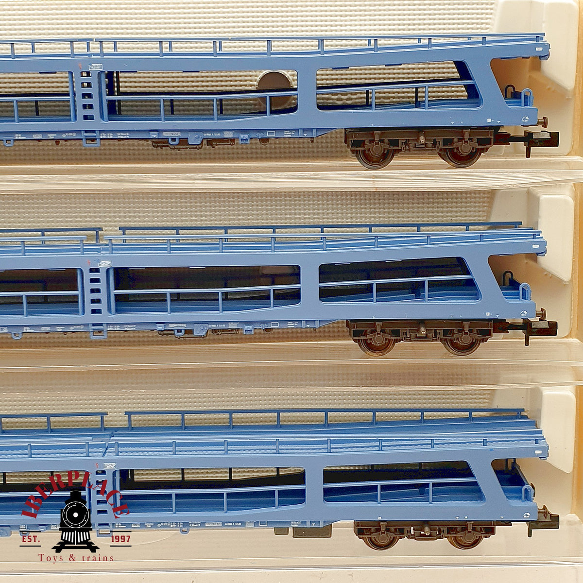 ♻️ Fleischmann 3x 8290K vagones portaautomoviles dobles DB Ep IV escala N 1:160