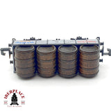 ♻️  Minitrix 13805 Vagon Bordes Altos Carga Toneles Staufen Brau DB Ep III escala N 1:160