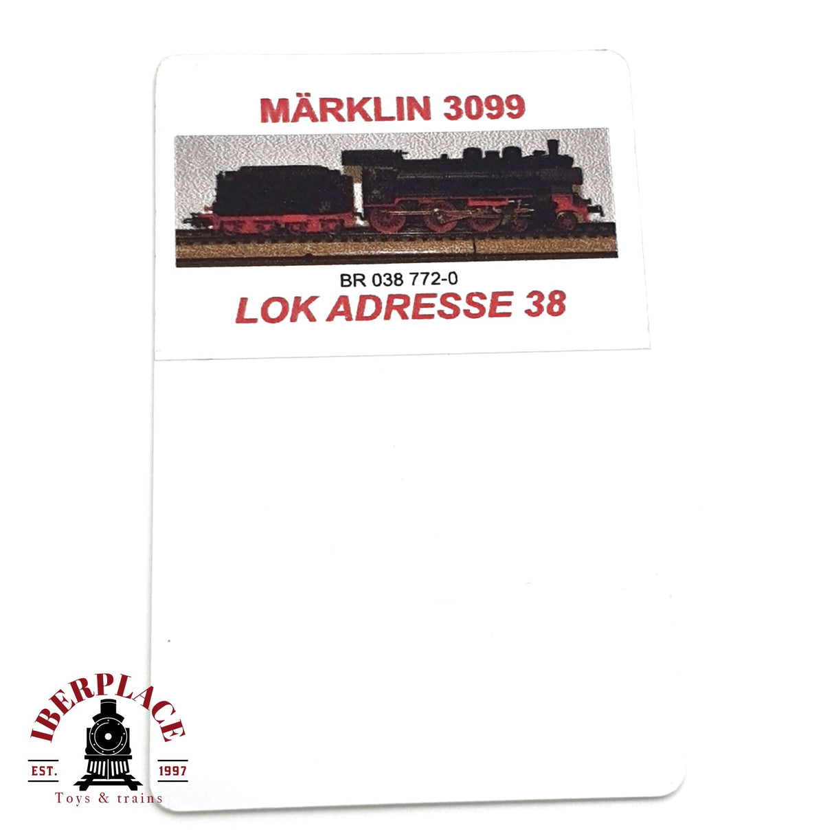 ♻️ DEFECTUOSA Märklin 3099 locomotora Digital BR 038 772-0 H0 escala 1:87 R06