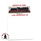♻️ DEFECTUOSA Märklin 3099 locomotora Digital BR 038 772-0 H0 escala 1:87 R06