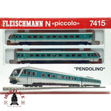 ♻️ Fleischmann 7415 Tren pendolino para piezas o restaurar DB N escala 1:160 R06