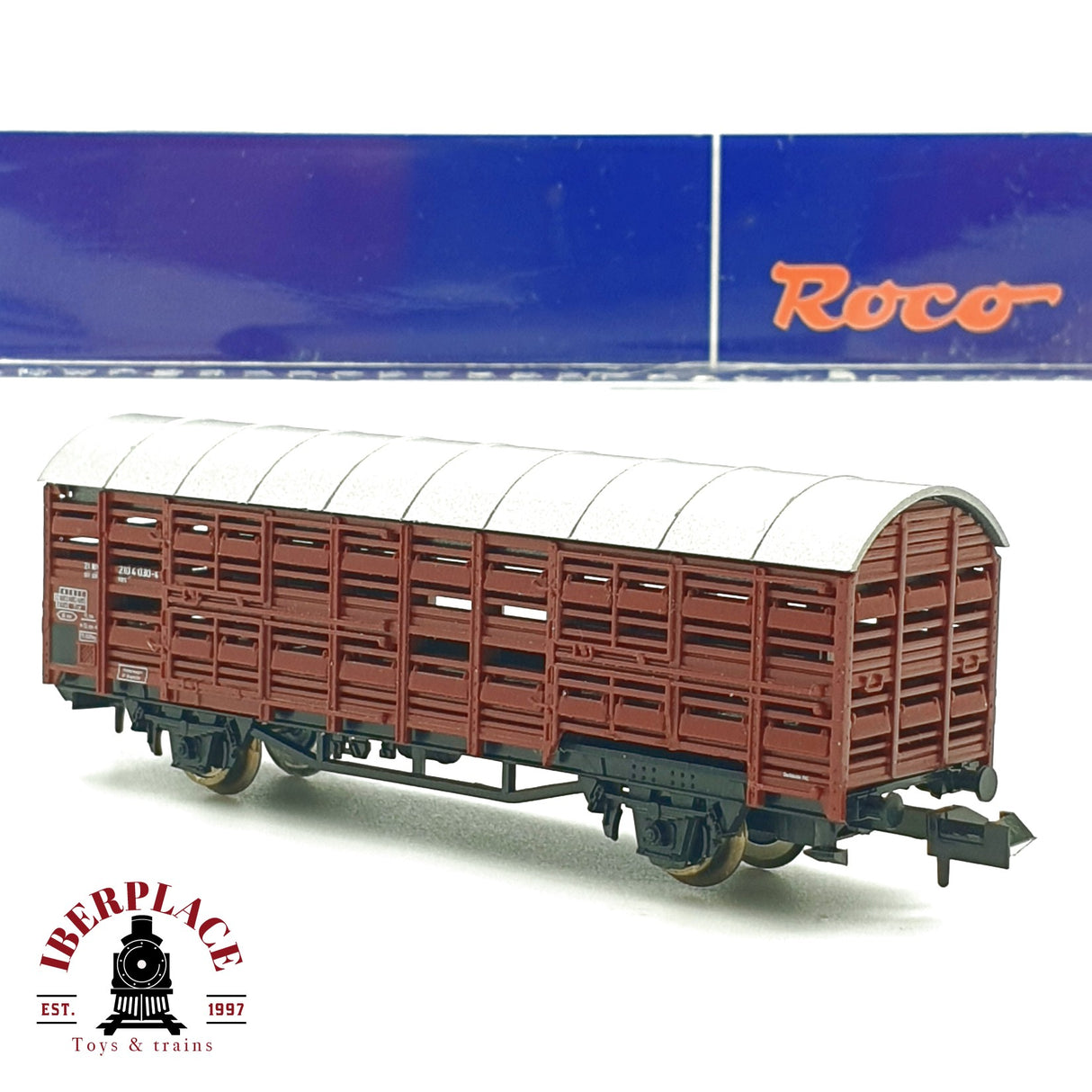 ♻️ Roco 25598 vagon cerrado transporte de ganado DB N escala 1:160 R06