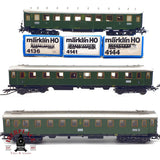 ♻️ Märklin 3x 4136 4141 4144 vagones pasajeros clases 2-3 DRG H0 escala 1:87 R06