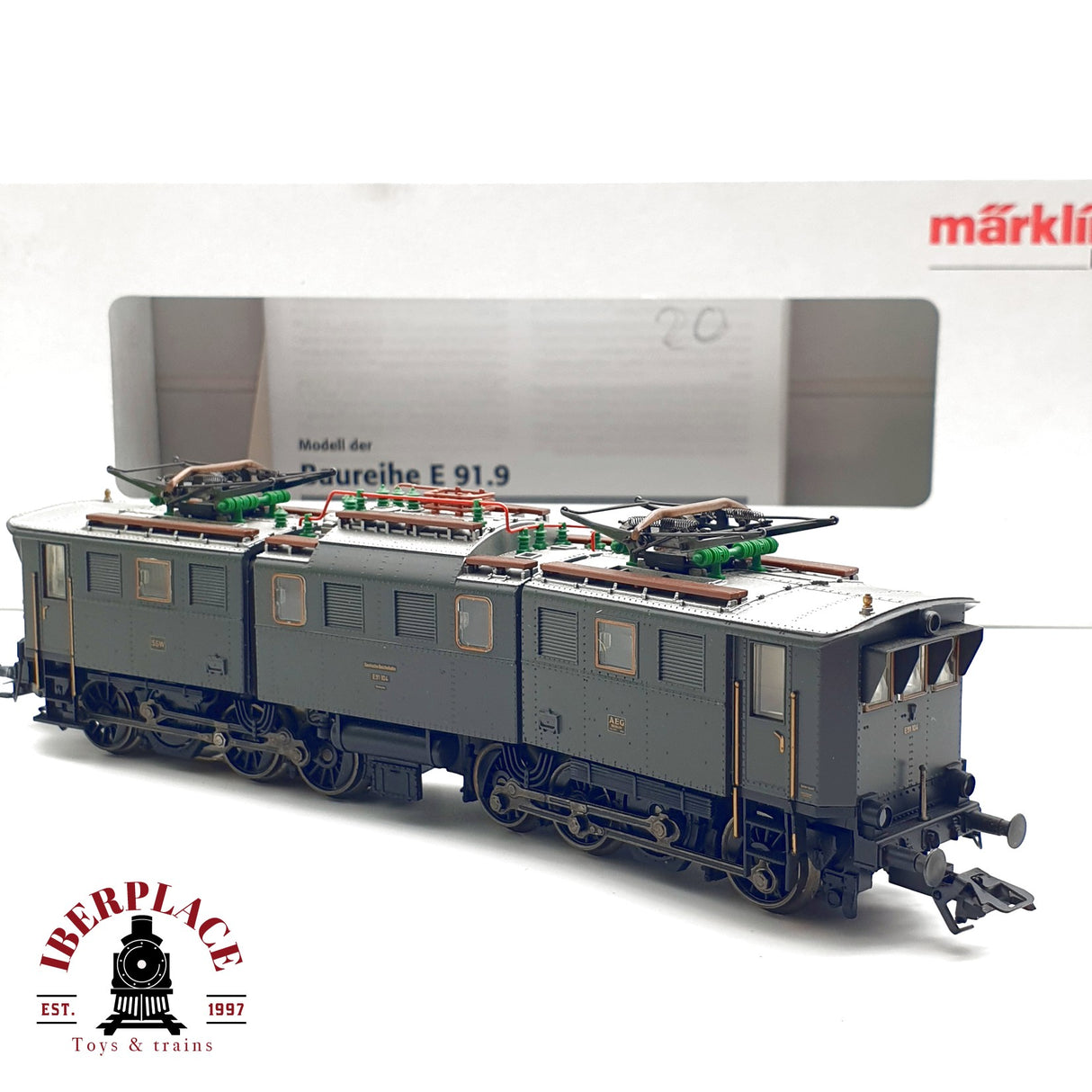 ♻️ Märklin 37196 Digital locomotora E91 104 DR Ep II H0 escala 1:87 R06