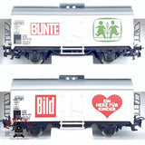 ♻️ 2da mano - Märklin 4400 Juego de vagones especiales "Big Helps Small" H0 escala 1:87