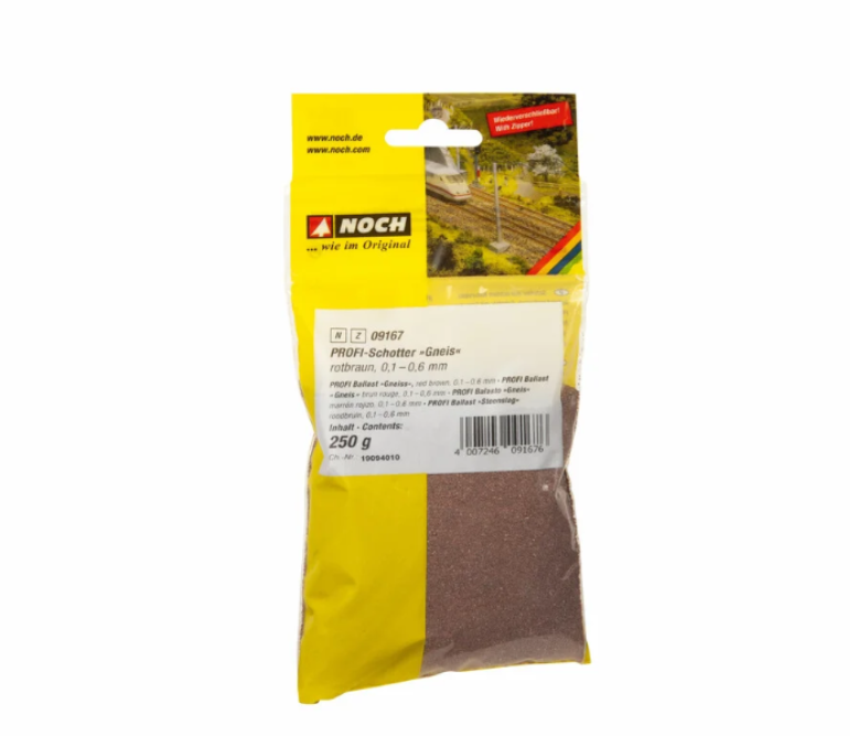 🧨 Liquidación – Noch 09167 balasto marrón rojizo Gneis 250gr N + Z