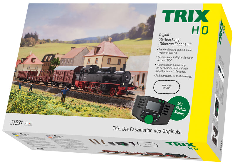 Trix 21531 – Set de iniciación digital de mercancías, época III – H0 1:87