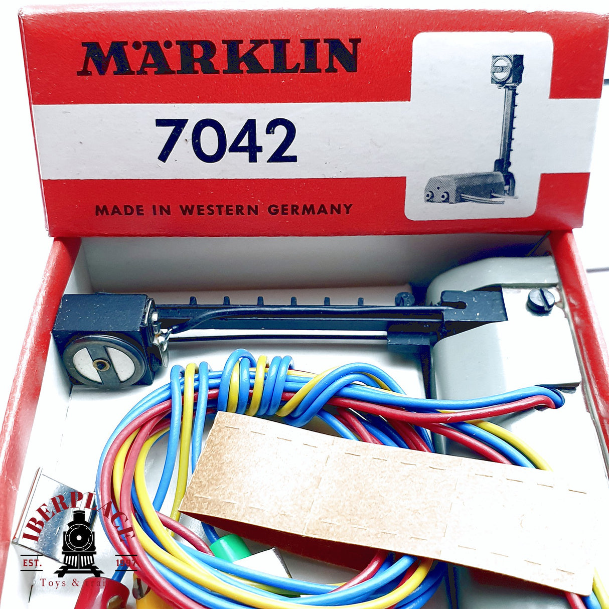 ♻️ 2da mano -  Märklin 7042 Señal de bloqueo de vía - Sin Usar H0 escala 1:87 7/9