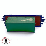 ♻️ 2da mano -  DC Electrotren vagón plataforma con contenedor González RENFE H0 escala 1:87