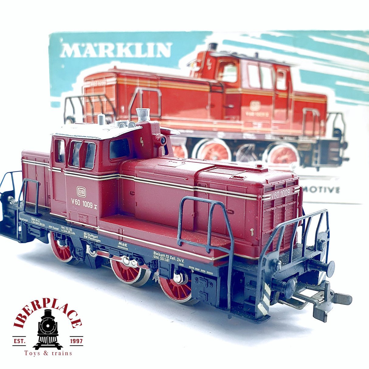 ♻️ 2da mano -  AC Märklin 3065 Locomotora diesel DB V60 1009 H0 escala 1:87