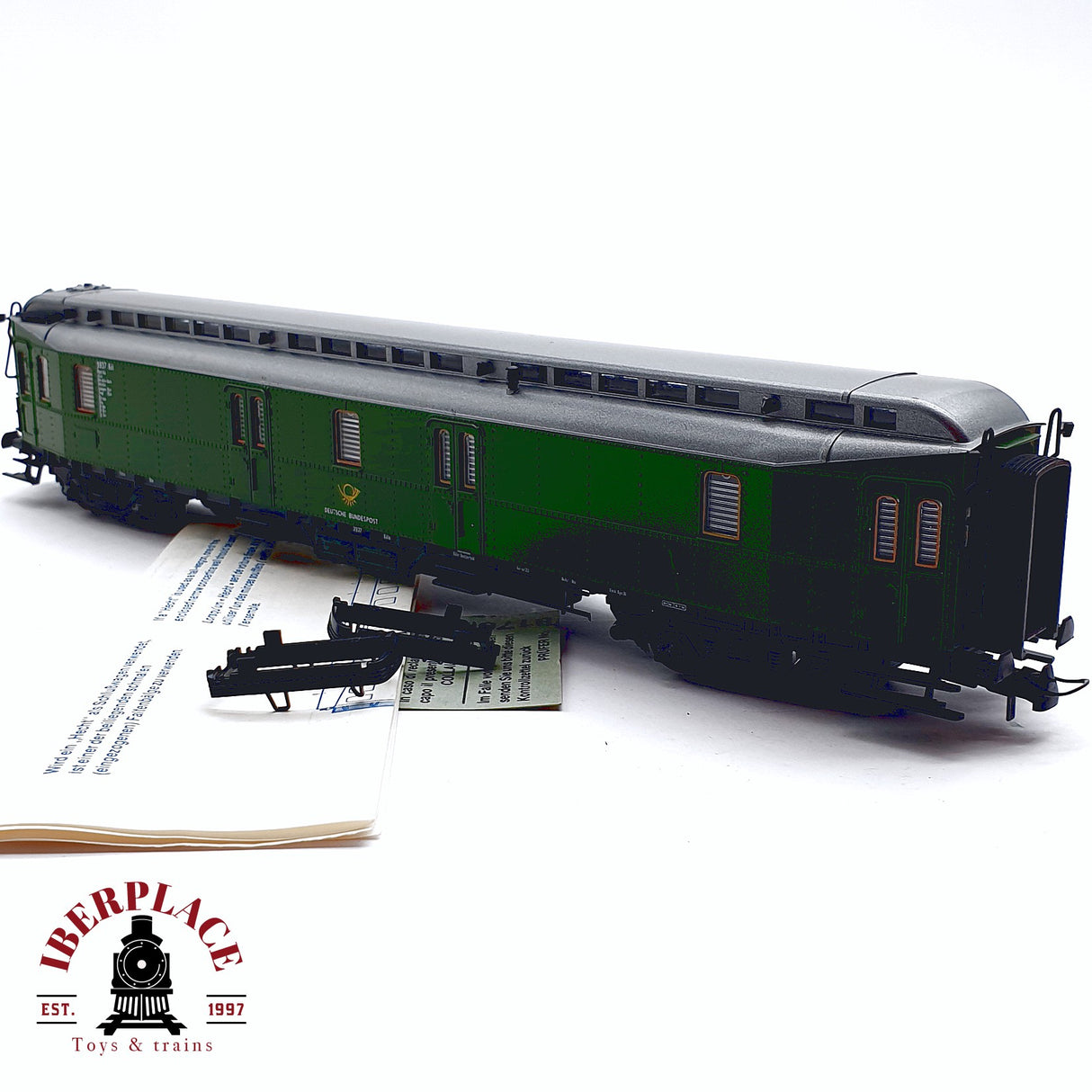 ♻️ 2da mano -  Roco vagón correos Deutsche Bundespost H0 escala 1:87