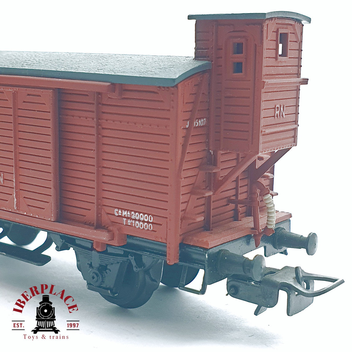 ♻️ 2da mano -  DC Electrotren vagón cerrado con garita RENFE H0 escala 1:87