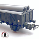 ♻️ 2da mano -  DC Electrotren vagón de bordes altos con tubos de pvc RENFE H0 escala 1:87