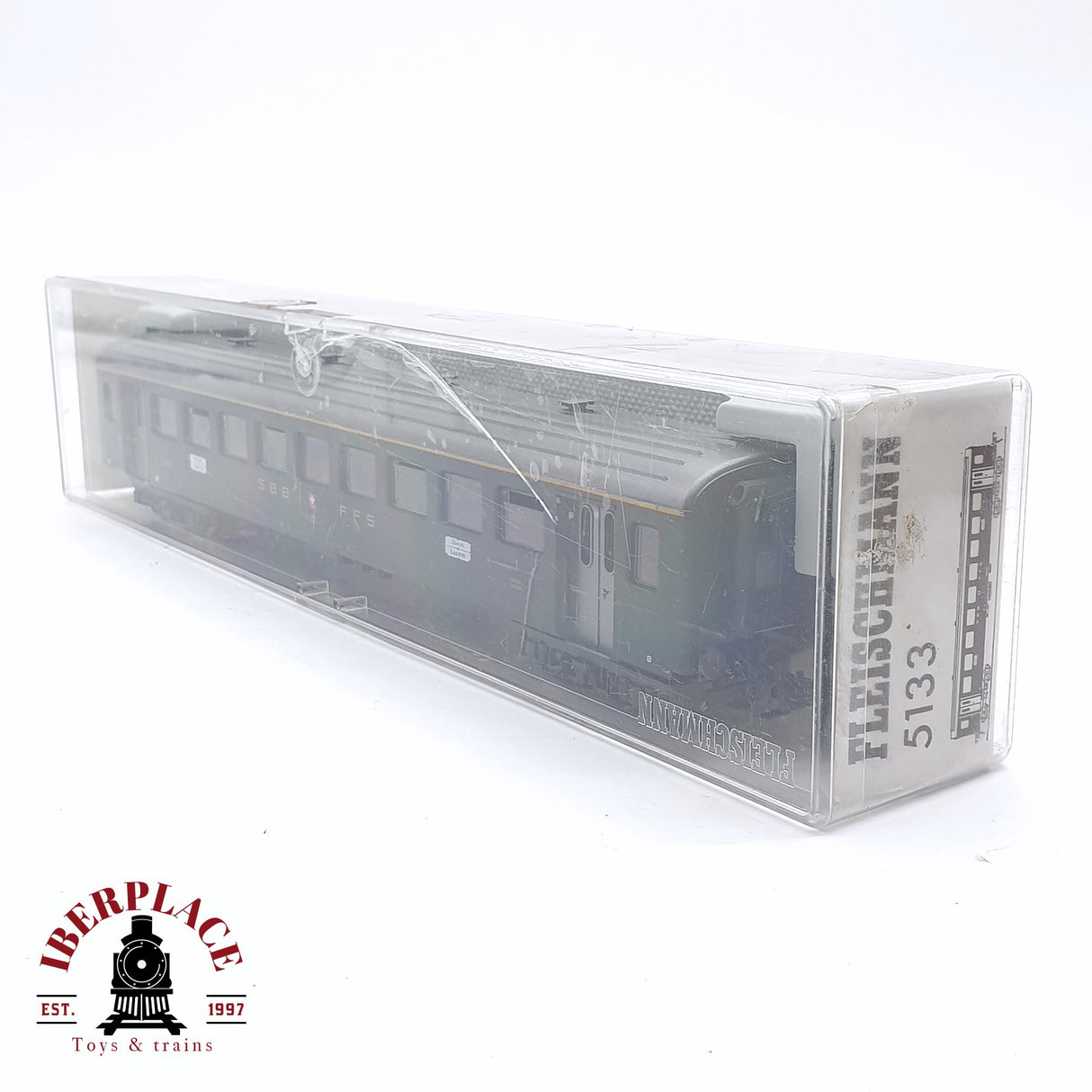 ♻️ 2da mano -  DC Fleischmann 5133 vagón pasajeros SBB clase 1 H0 escala 1:87