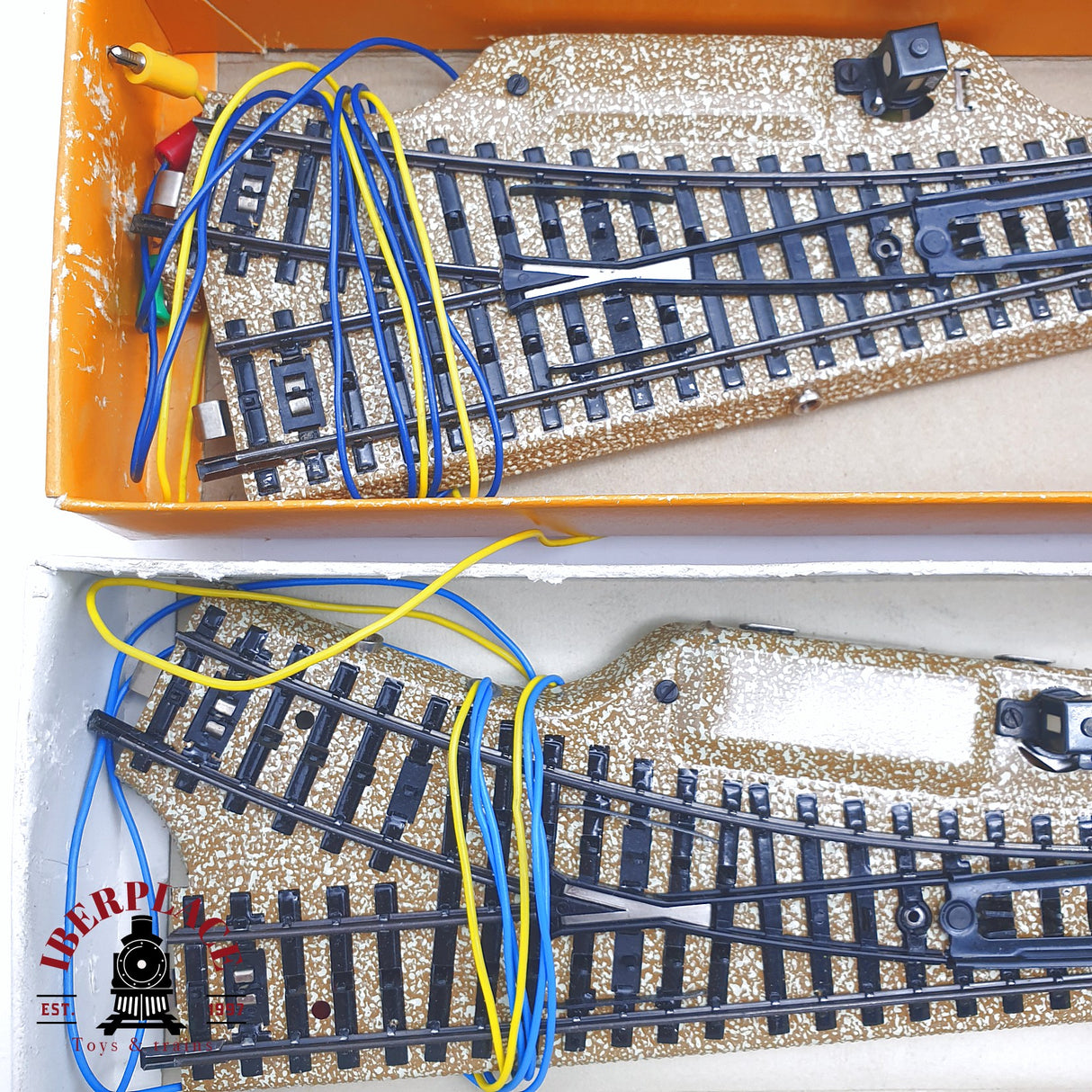 ♻️ 2da mano -  Märklin 11x vías curvas desvíos encarrilador sistema M H0 escala 1:87