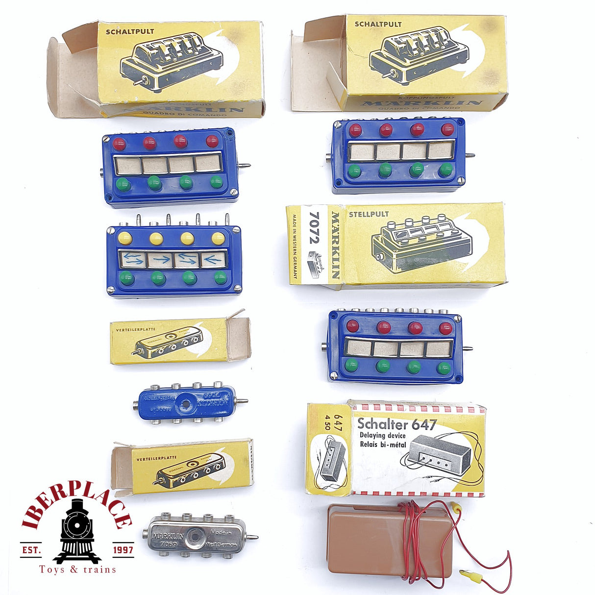 ♻️ 2da mano -  Märklin 7x paneles de control H0 escala 1:87