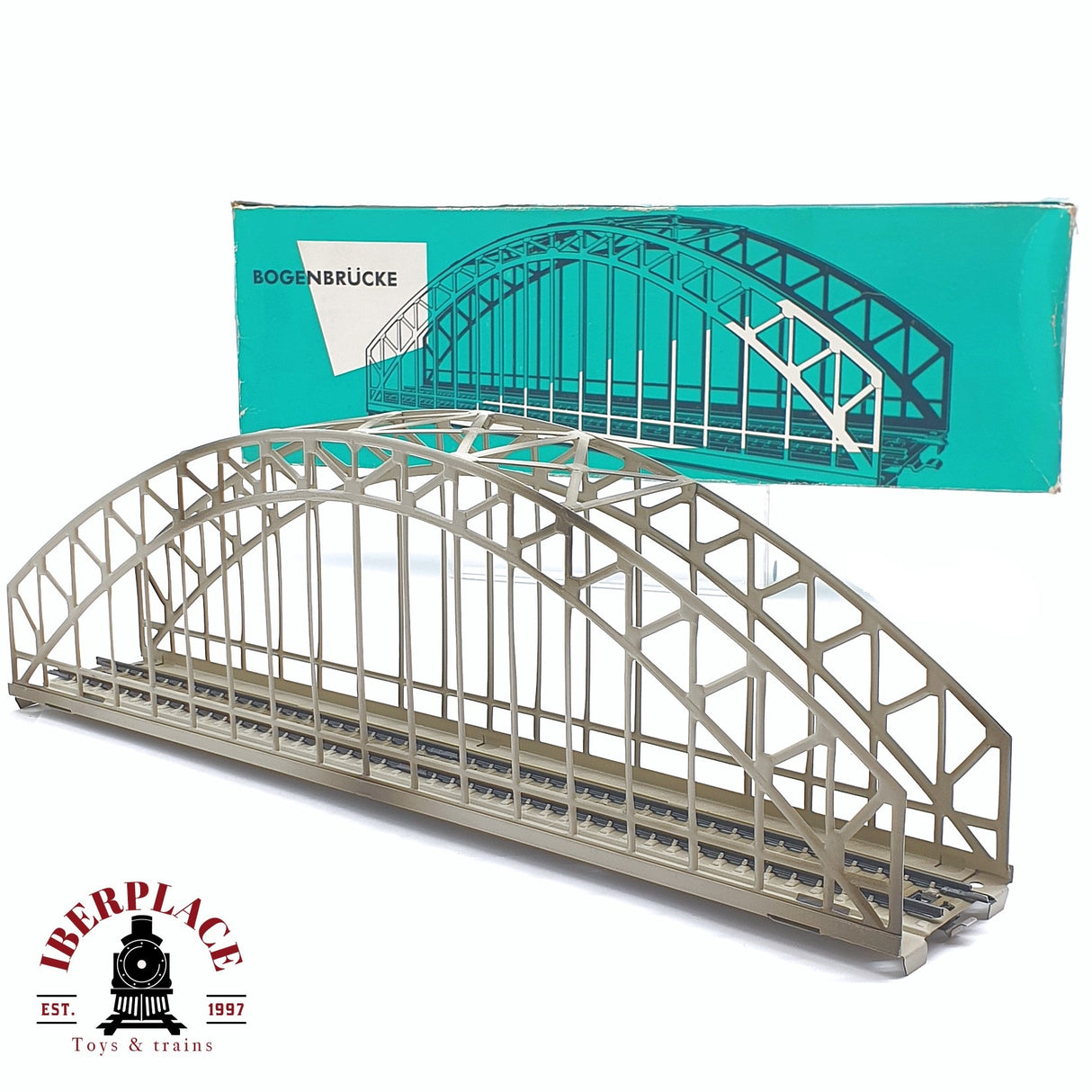♻️ 2da mano -  Märklin 7163 Puente en arco de metal H0 escala 1:87