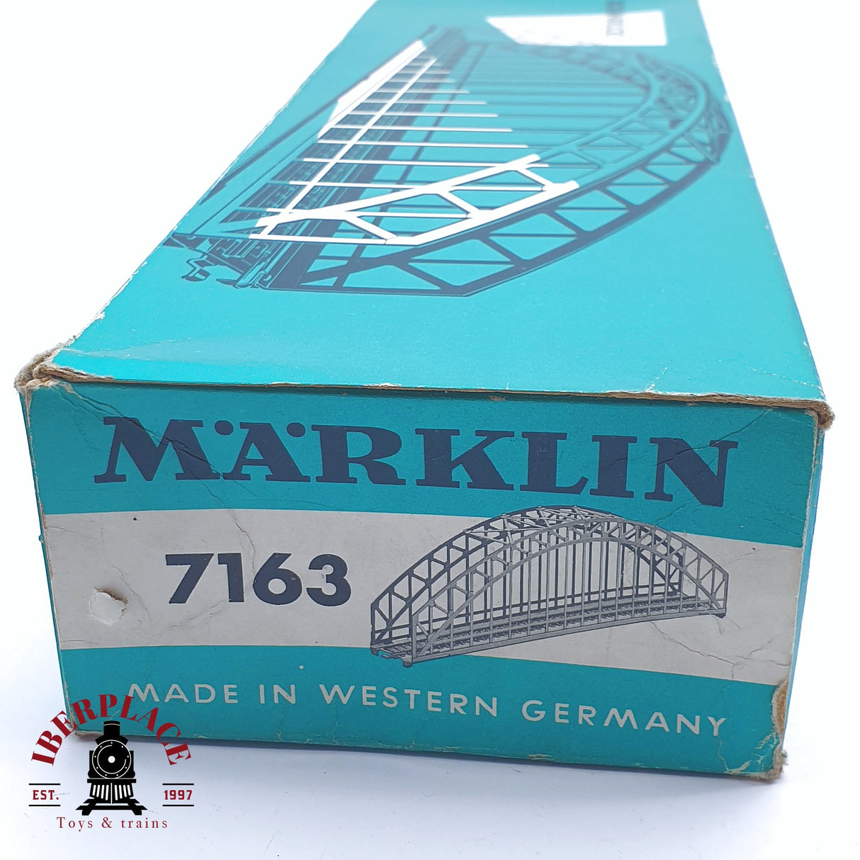 ♻️ 2da mano -  Märklin 7163 Puente en arco de metal H0 escala 1:87