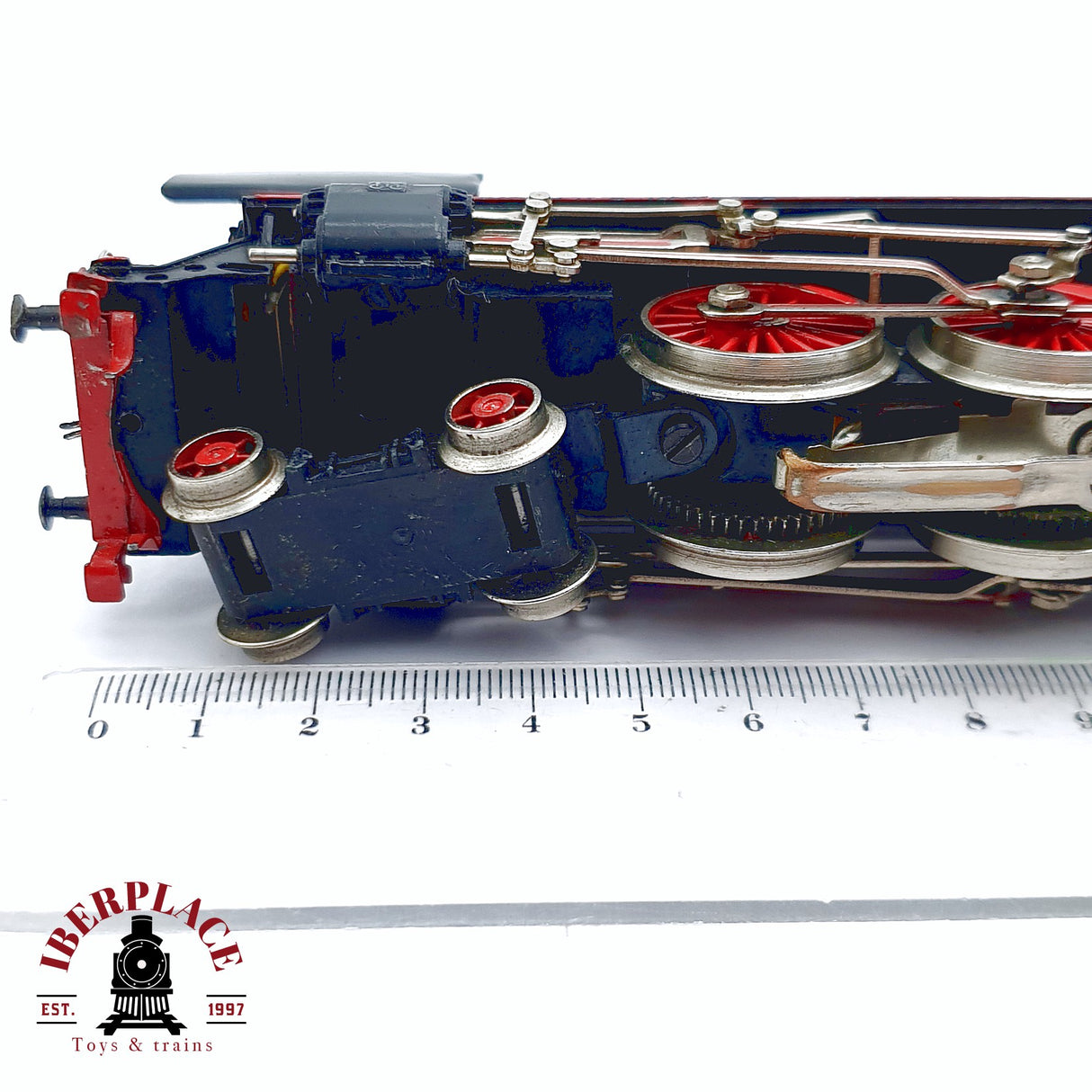 ♻️ 2da mano -  AC Märklin Locomotora de vapor Negra 01 097 F800 con humo de hierro fundido H0 escala 1:87