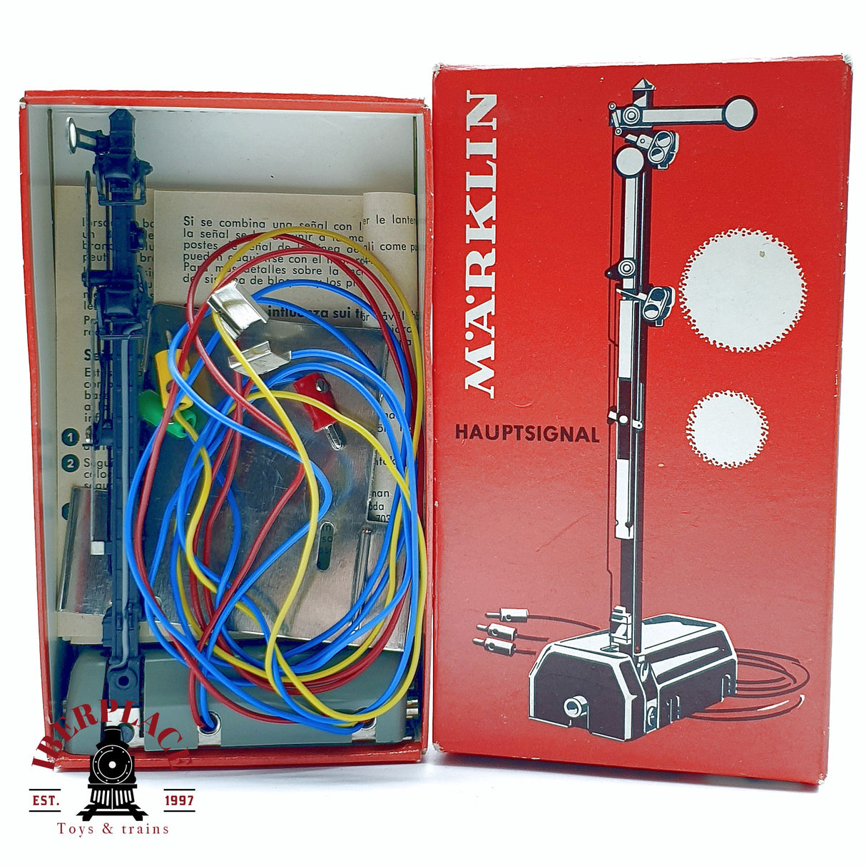 ♻️ 2da mano -  Märklin 7040 Señal principal - Sin usar H0 escala 1:87 3/4