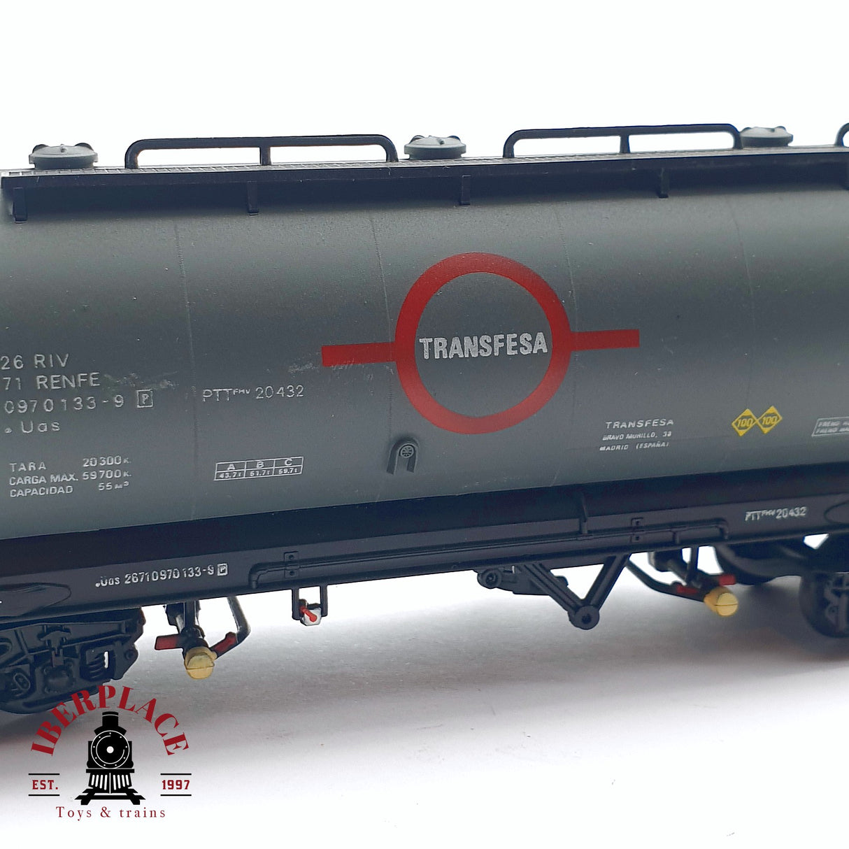 ♻️ 2da mano -  DC Electrotren 5401 vagón transfesa RENFE 097 0133-9 H0 escala 1:87