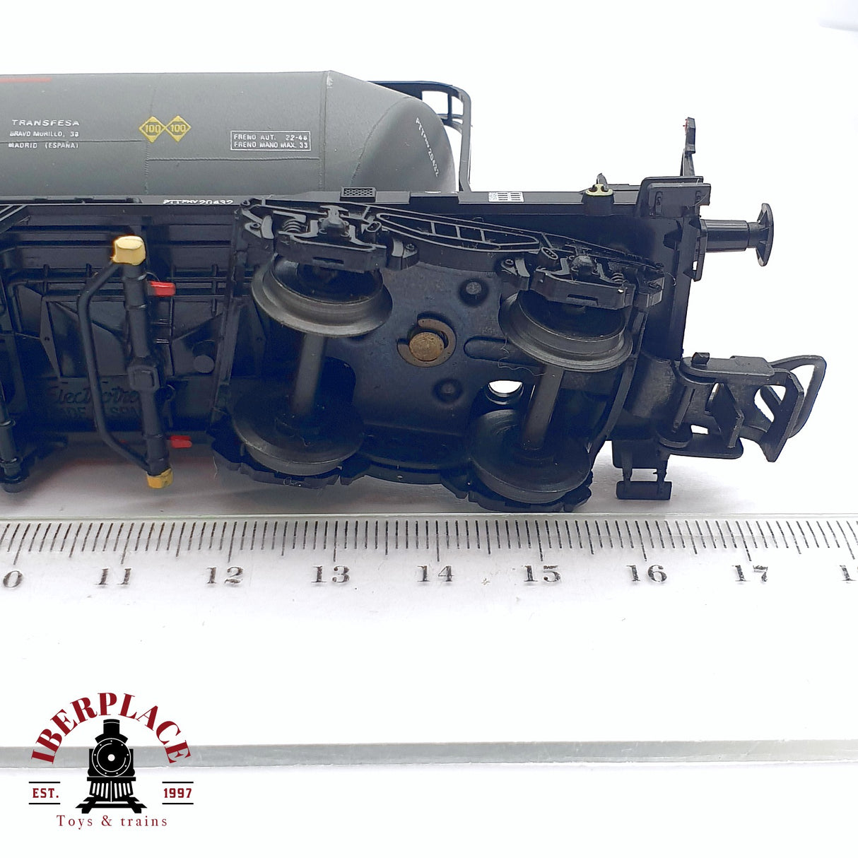 ♻️ 2da mano -  DC Electrotren 5401 vagón transfesa RENFE 097 0133-9 H0 escala 1:87