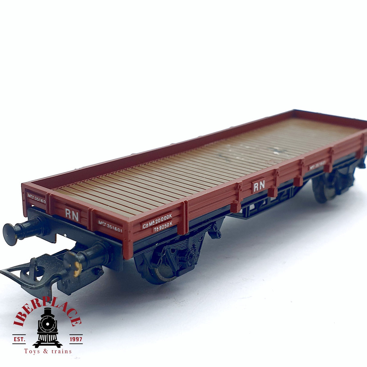 ♻️ 2da mano -  DC Electrotren 1000 vagón plataforma RENFE H0 escala 1:87