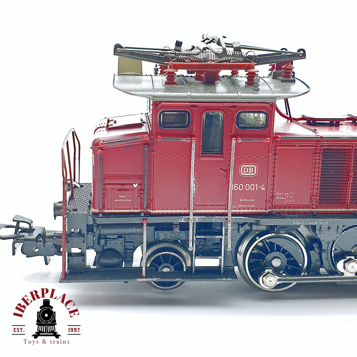 ♻️ 2da mano - Märklin 3157 Locomotora eléctrica DB 160 001-4 roja H0 escala 1:87
