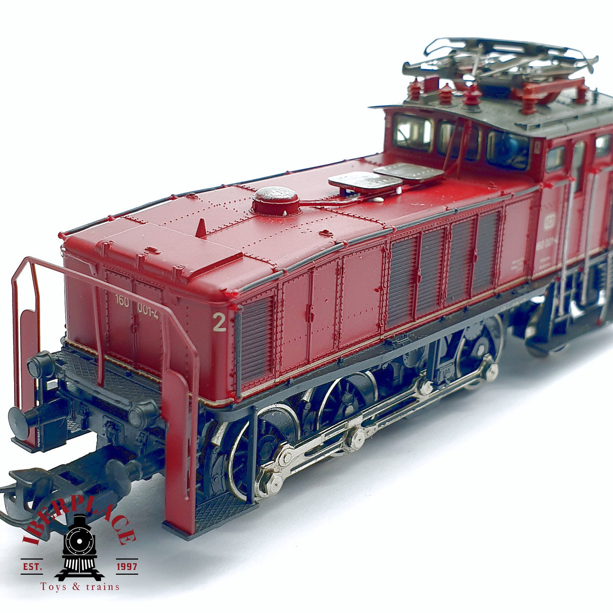 ♻️ 2da mano - Märklin 3157 Locomotora eléctrica DB 160 001-4 roja H0 escala 1:87