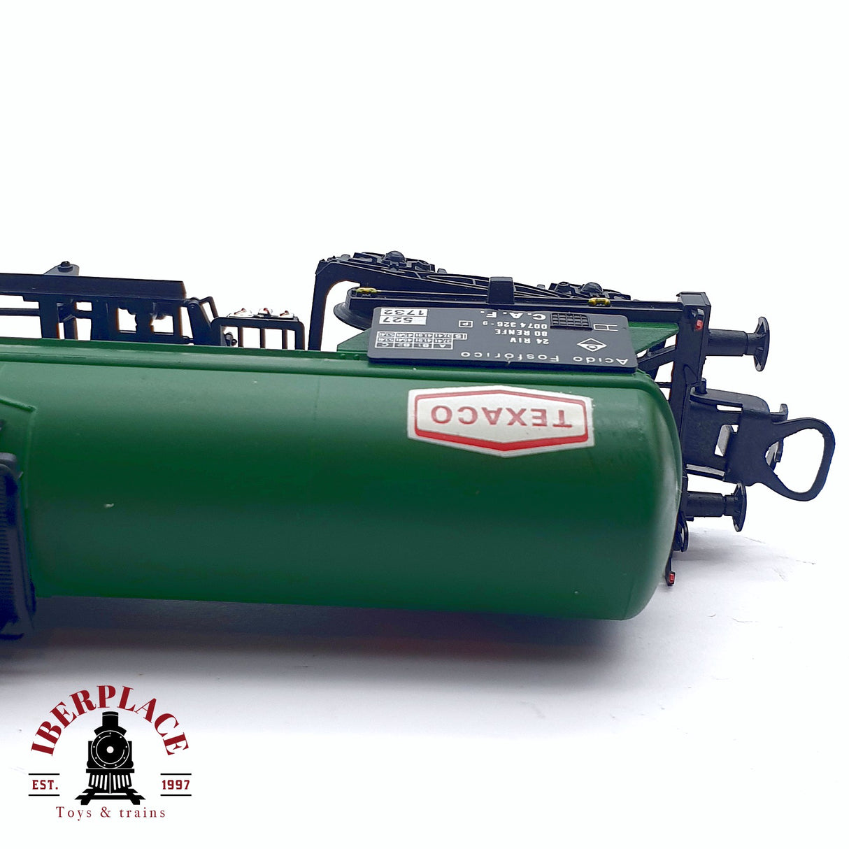 ♻️ 2da mano -  DC Electrotren 5422 vagón cisterna Texaco C.A.F RENFE H0 escala 1:87
