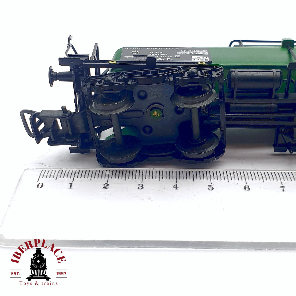 ♻️ 2da mano -  DC Electrotren 5422 vagón cisterna Texaco C.A.F RENFE H0 escala 1:87