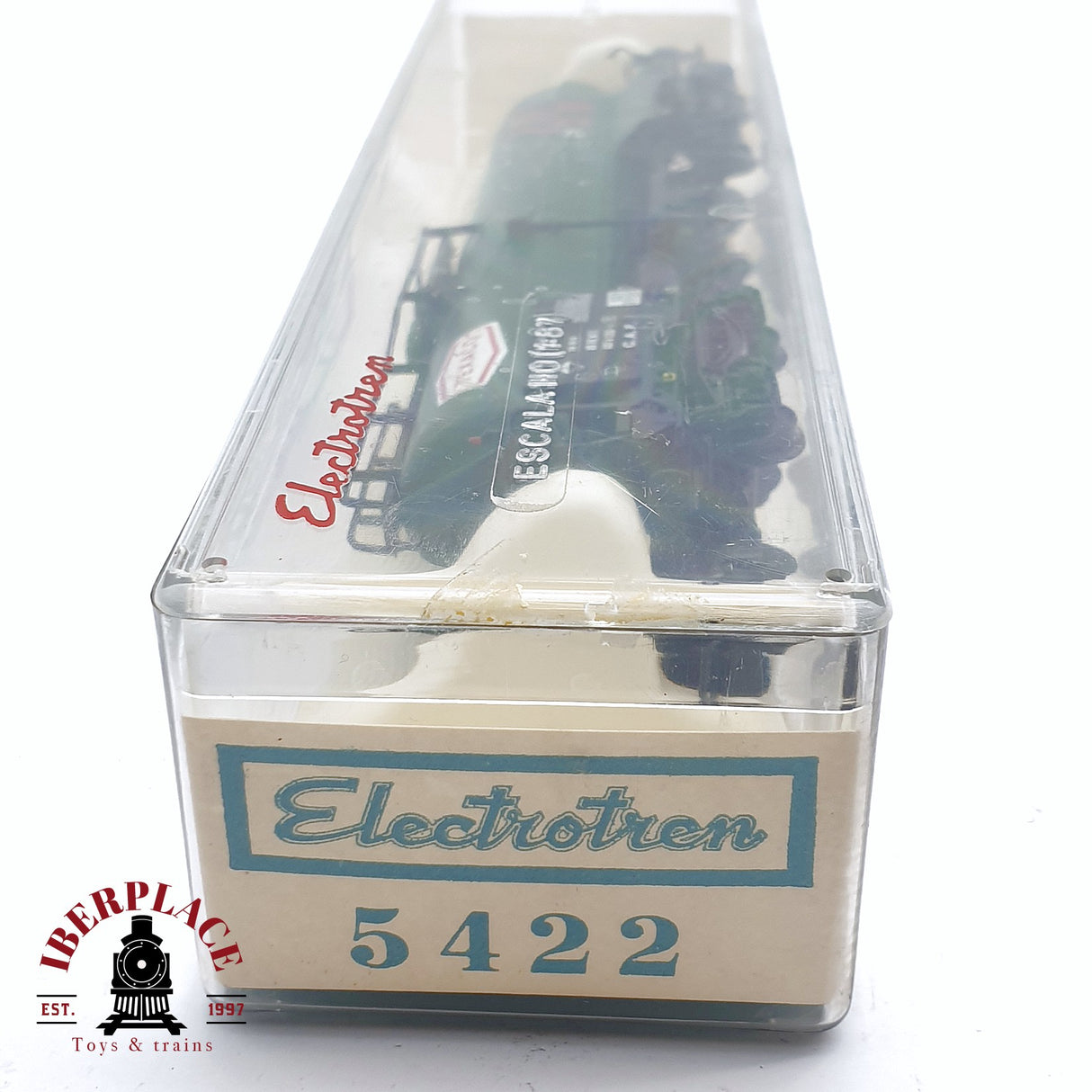 ♻️ 2da mano -  DC Electrotren 5422 vagón cisterna Texaco C.A.F RENFE H0 escala 1:87