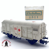 ♻️ 2da mano -  DC Electrotren 1311 vagón Cruz Roja servicios sanitarios RENFE H0 escala 1:87