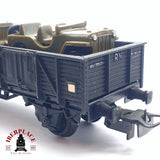 ♻️ 2da mano -  DC Electrotren 1351 vagón de bordes altos con coches de carga RENFE H0 escala 1:87