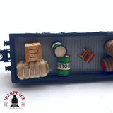 ♻️ 2da mano -  DC Electrotren vagón de bordes altos con carga bidones de petróleo RENFE H0 escala 1:87