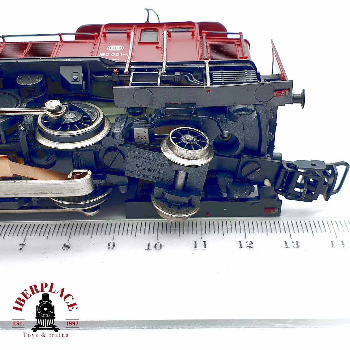 ♻️ 2da mano - Märklin 3157 Locomotora eléctrica DB 160 001-4 roja H0 escala 1:87