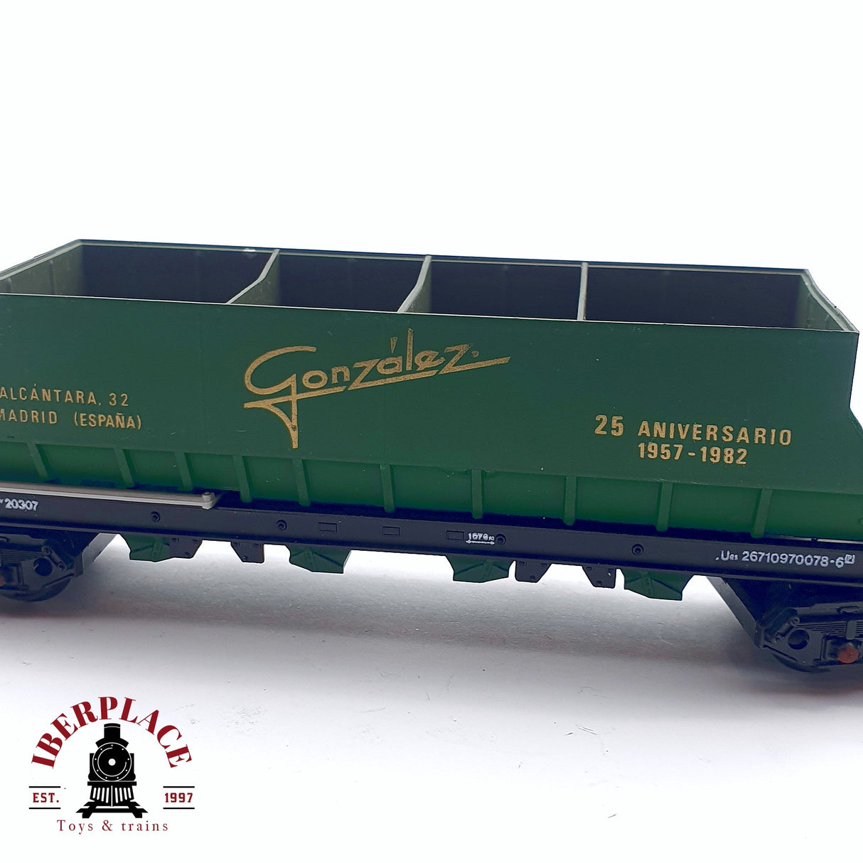 ♻️ 2da mano -  DC Electrotren vagon tolva gonzalez 25 Aniversario 1957-1982 H0 escala 1:87