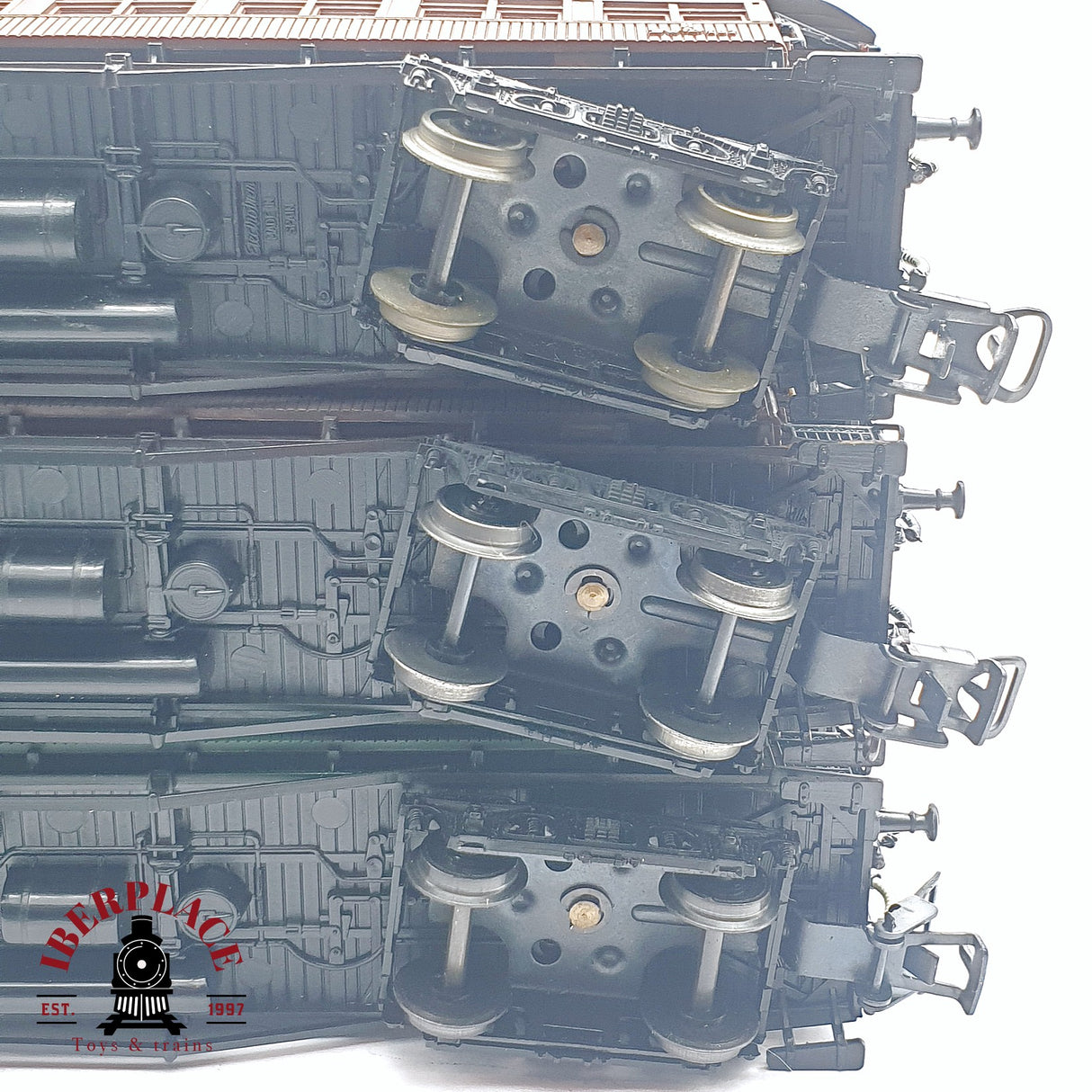 ♻️ 2da mano -  DC Electrotren 3x vagones pasajeros M.Z.A Toledo Madrid RENFE H0 escala 1:87