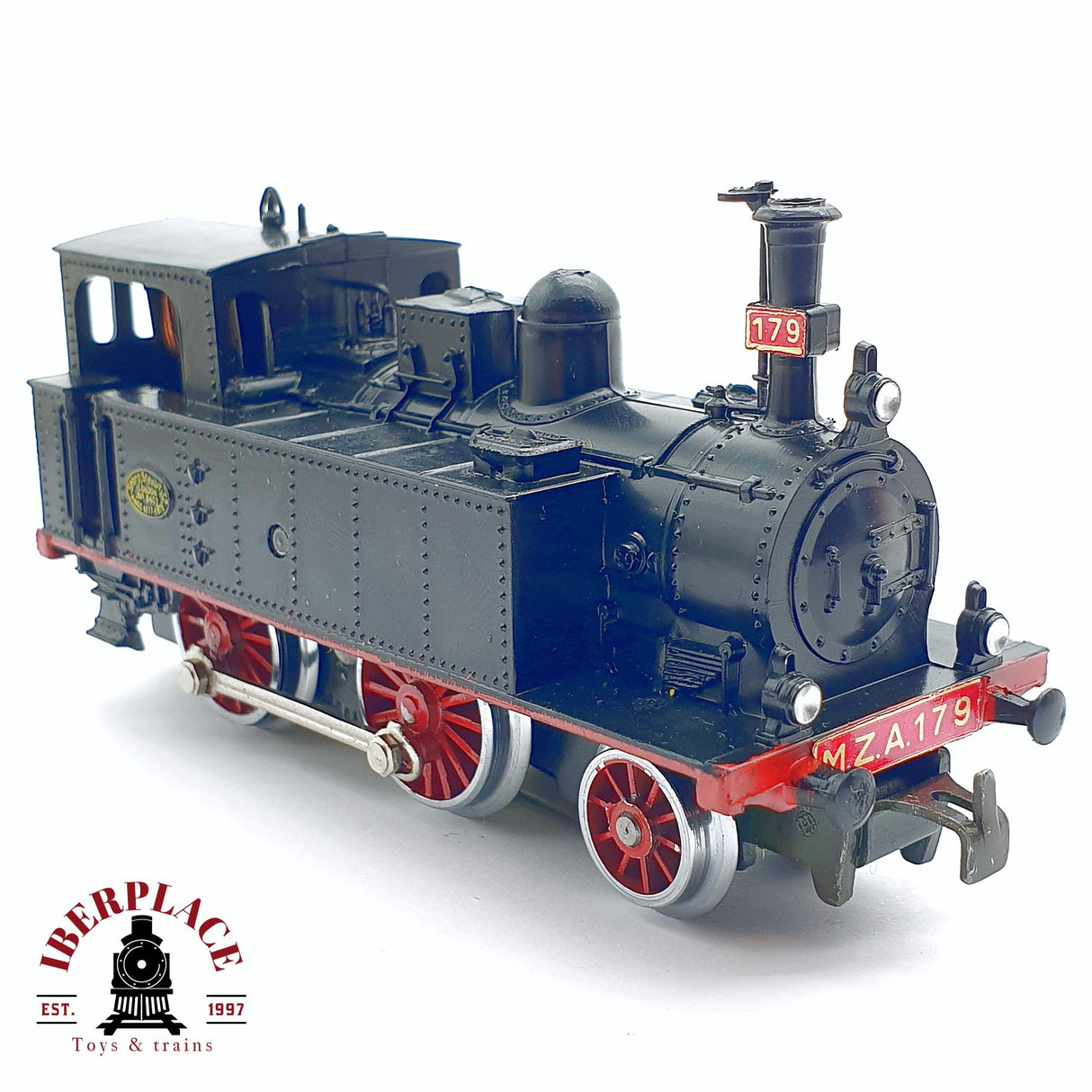 ♻️ 2da mano - AC Electrotren 4000 Locomotora de vapor 179 negra H0 escala 1:87